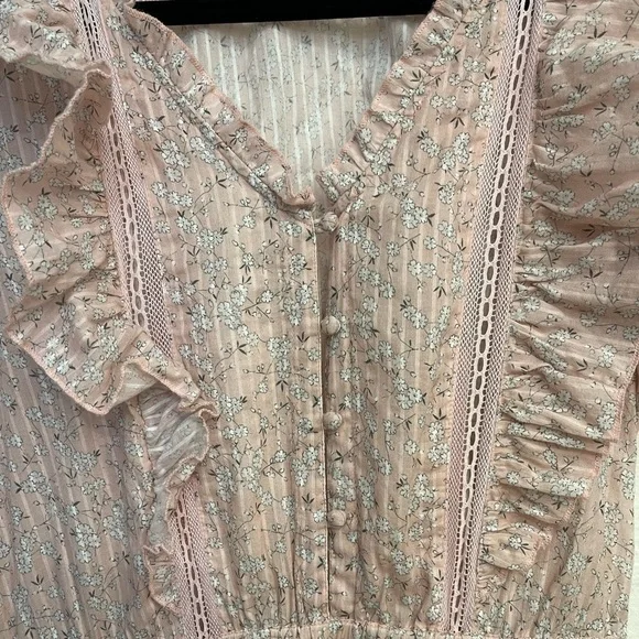 LoveShackFancy Sutton Dress Rosemist - Picture 3 of 6